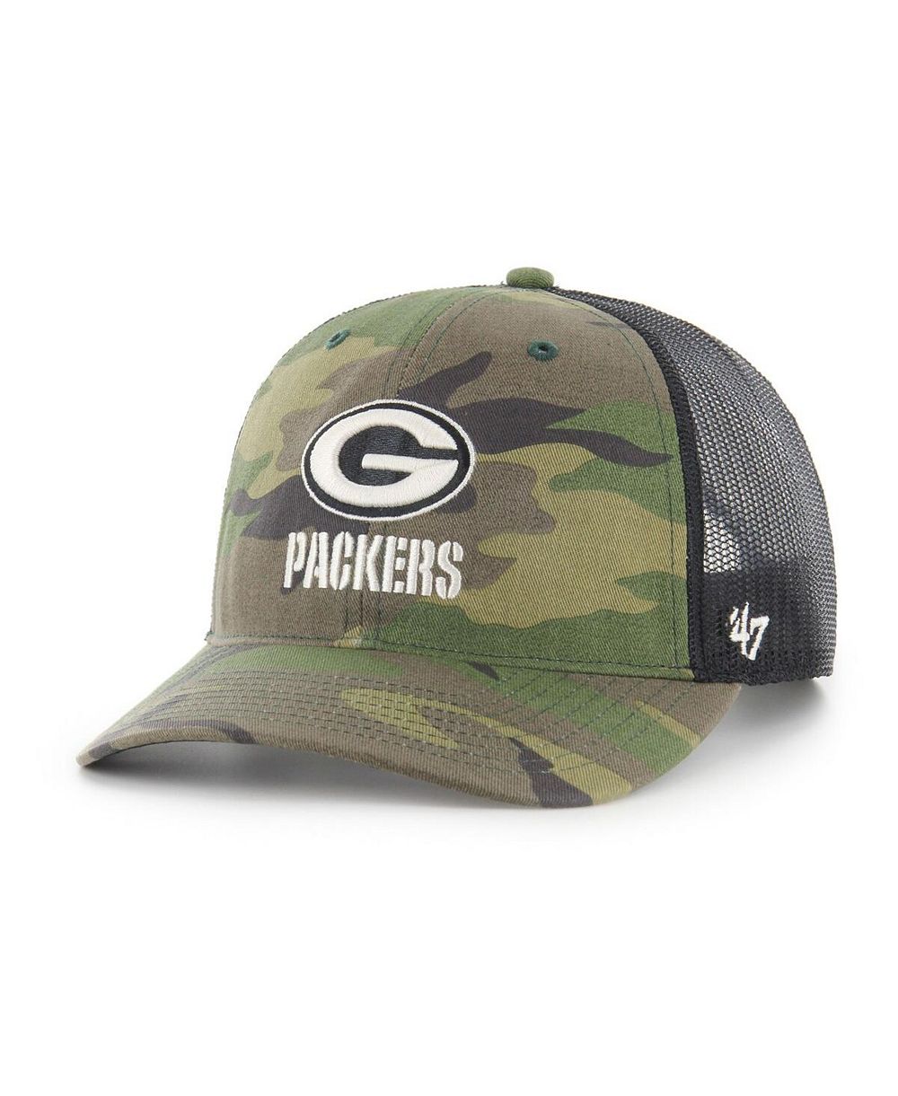Мужская кепка '47 Brand Camo Green Bay Packers Trucker