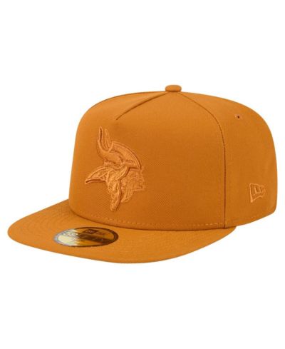 New Era Men's Brown Minnesota Vikings Color Pack A-Frame 59FIFTY Fitted Hat