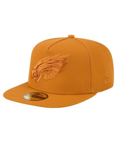 New Era Men's Brown Philadelphia Eagles Color Pack A-Frame 59FIFTY Fitted Hat
