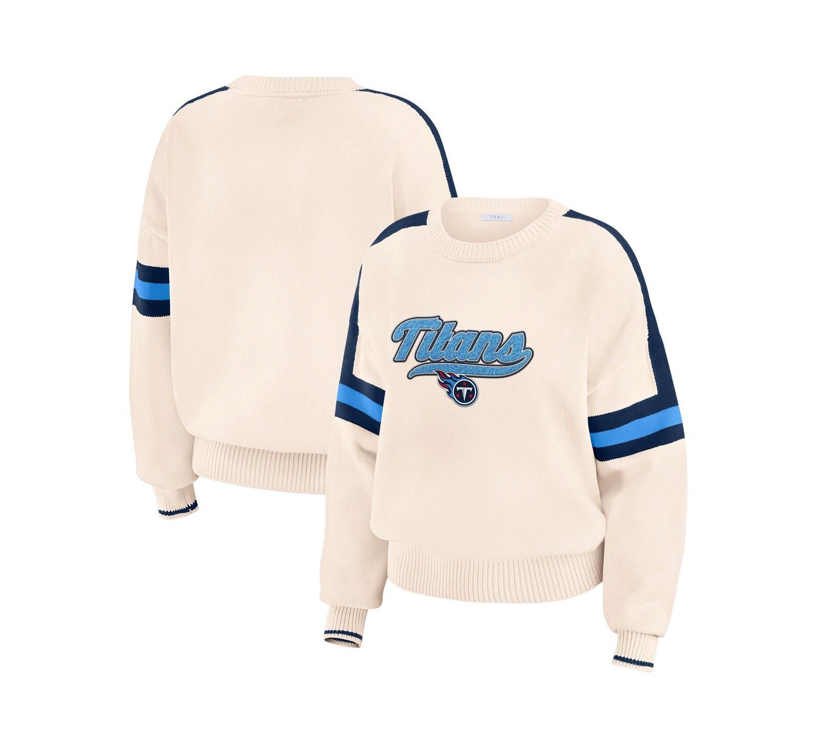 Женский джемпер WEAR by Erin Andrews Tennessee Titans Stripe Pullover