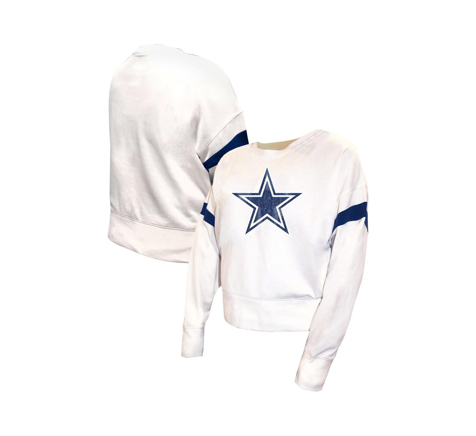 Fanatics Женский флисовый свитшот с капюшоном Dallas Cowboys, белый, Plus Size