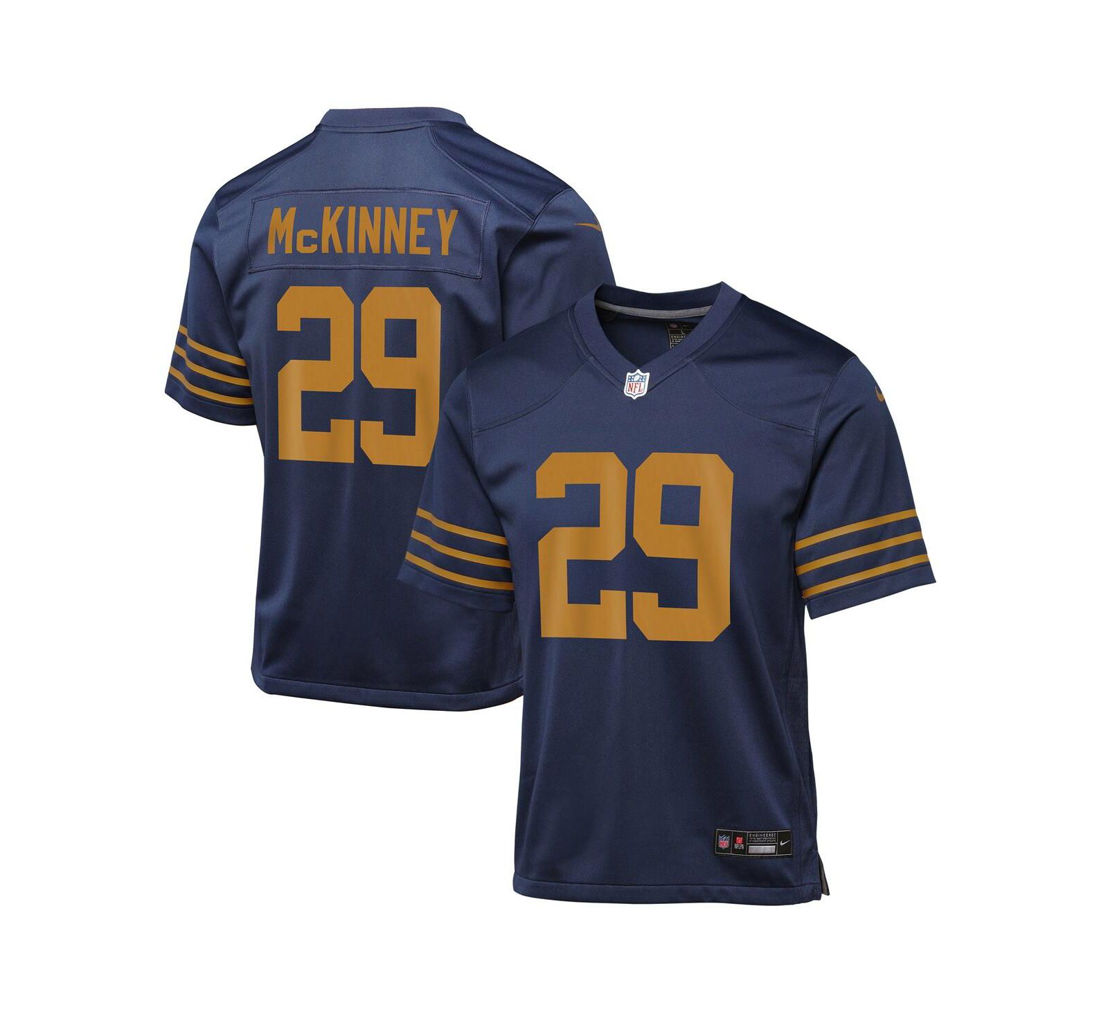 Nike игровая джерси Xavier McKinney Green Bay Packers 1923 Classic для мальчиков и девочек