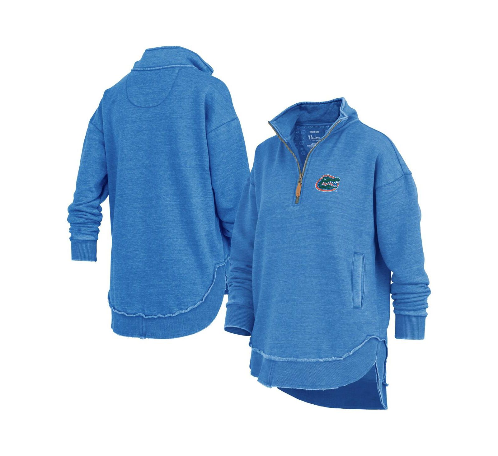 Pressbox Women's Royal Florida Gators Northfork Sojourn Poncho Quarter-Zip Sweatshirt