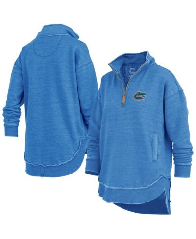 Pressbox Women's Royal Florida Gators Northfork Sojourn Poncho Quarter-Zip Sweatshirt
