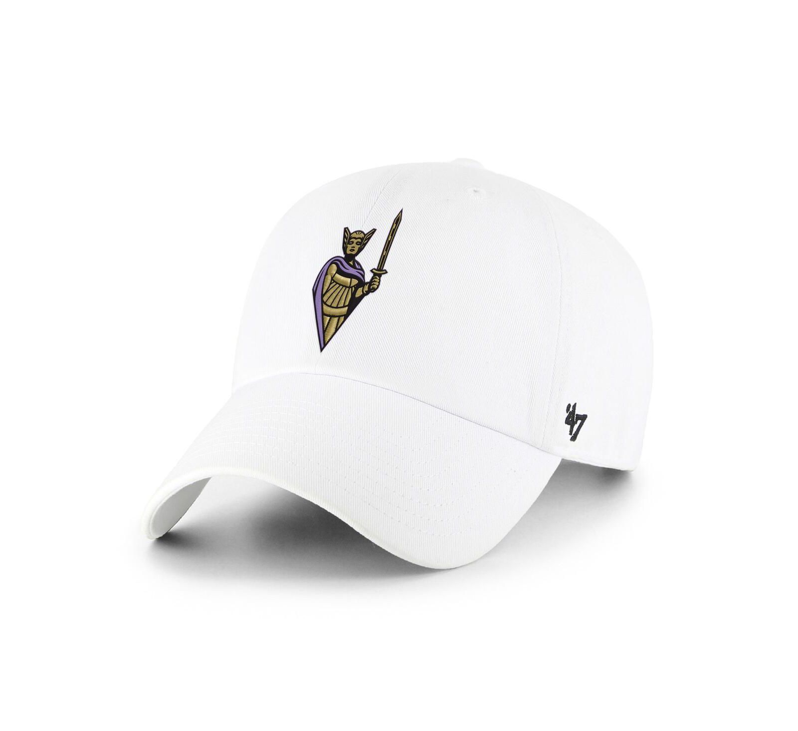 '47 Brand Мужская и женская белая кепка Golden State Valkyries Logo Clean Up Adjustable