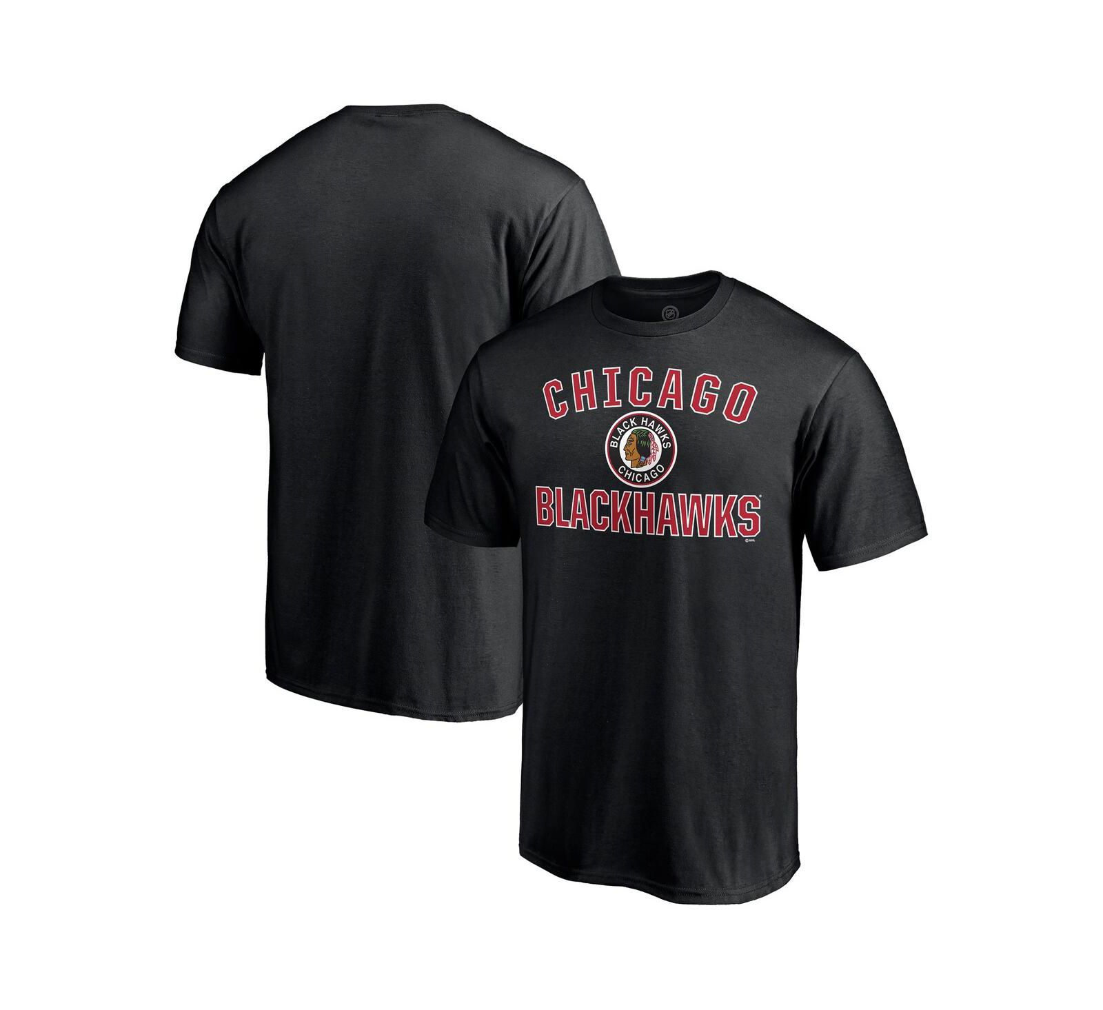 Мужская футболка Fanatics Mto Label Black Chicago Blackhawks Special Edition Victory Arch