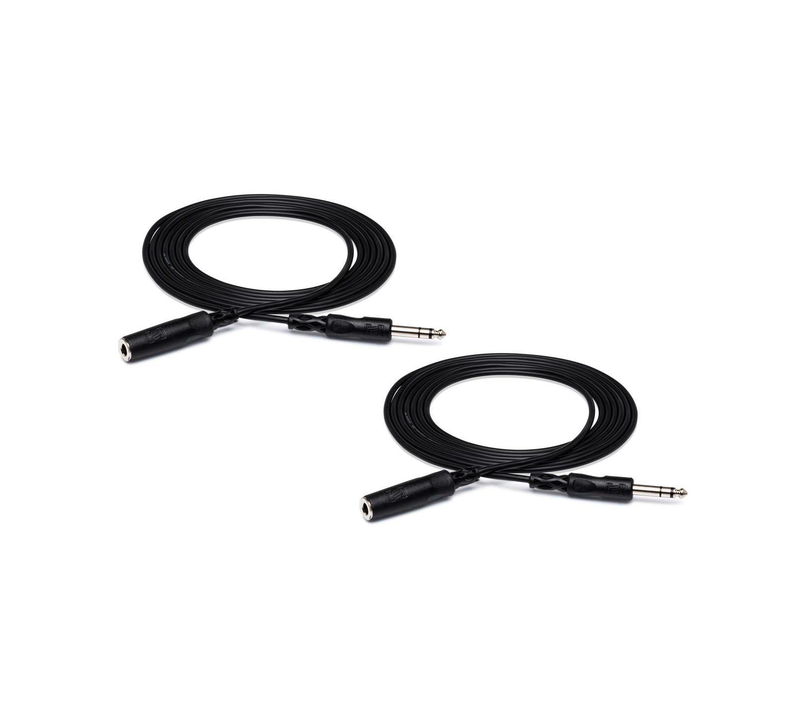Кабель расширения Hosa Technology 2x Stereo 1/4" Female Phone to 1/4" Male Phone TRS для наушников, 25'