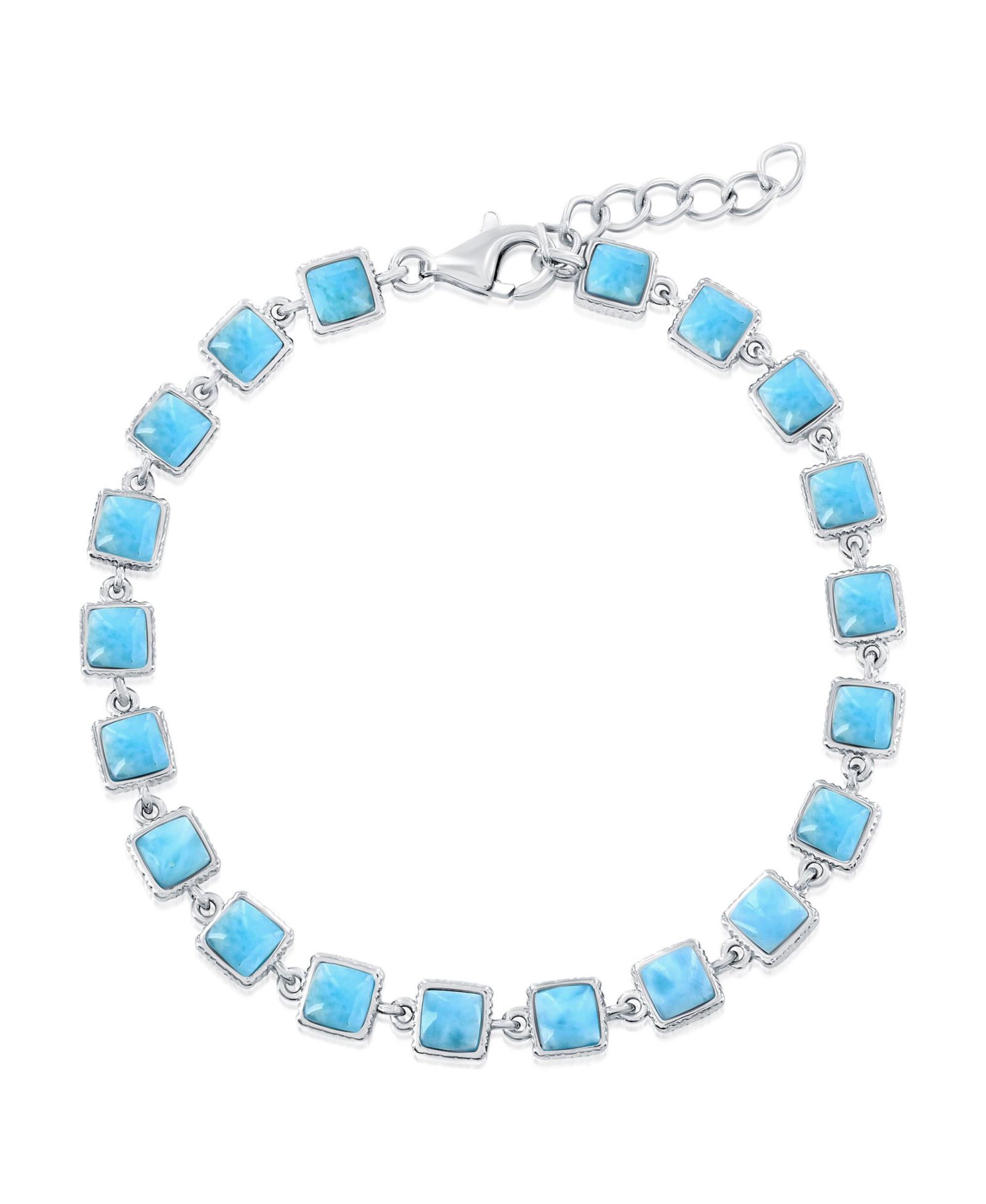 Браслет Sterling Square Larimar Link
