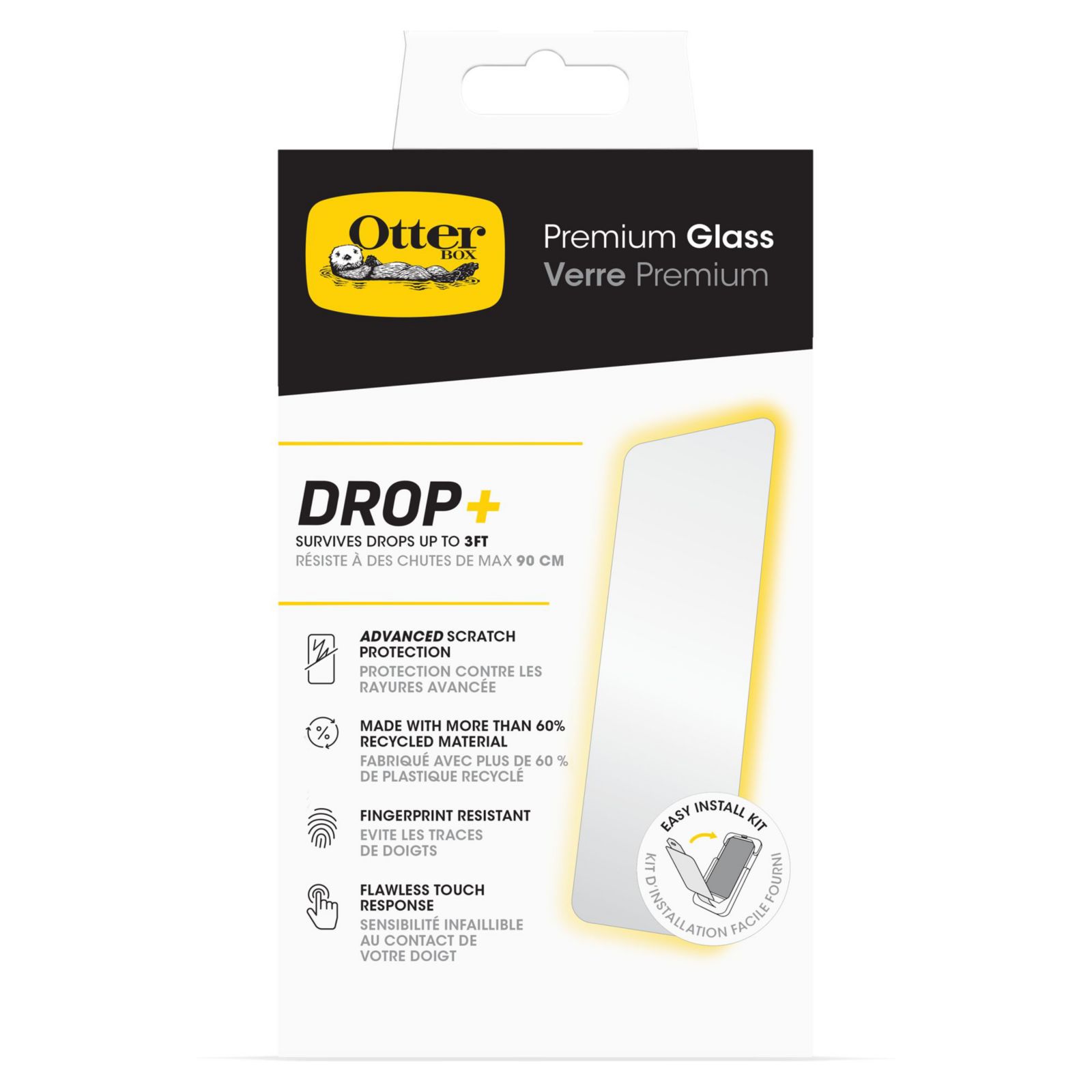 Защитное стекло Otterbox Premium Glass Antimicrobial для Apple iPhone 16 / iPhone 15