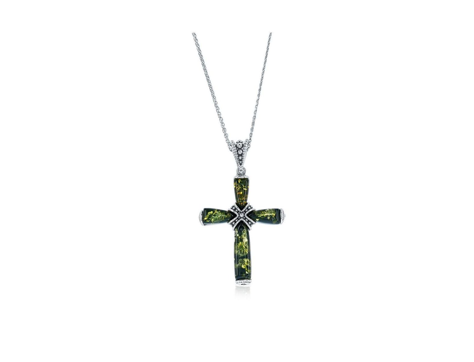 Подвеска Caribbean Treasures Amber Cross
