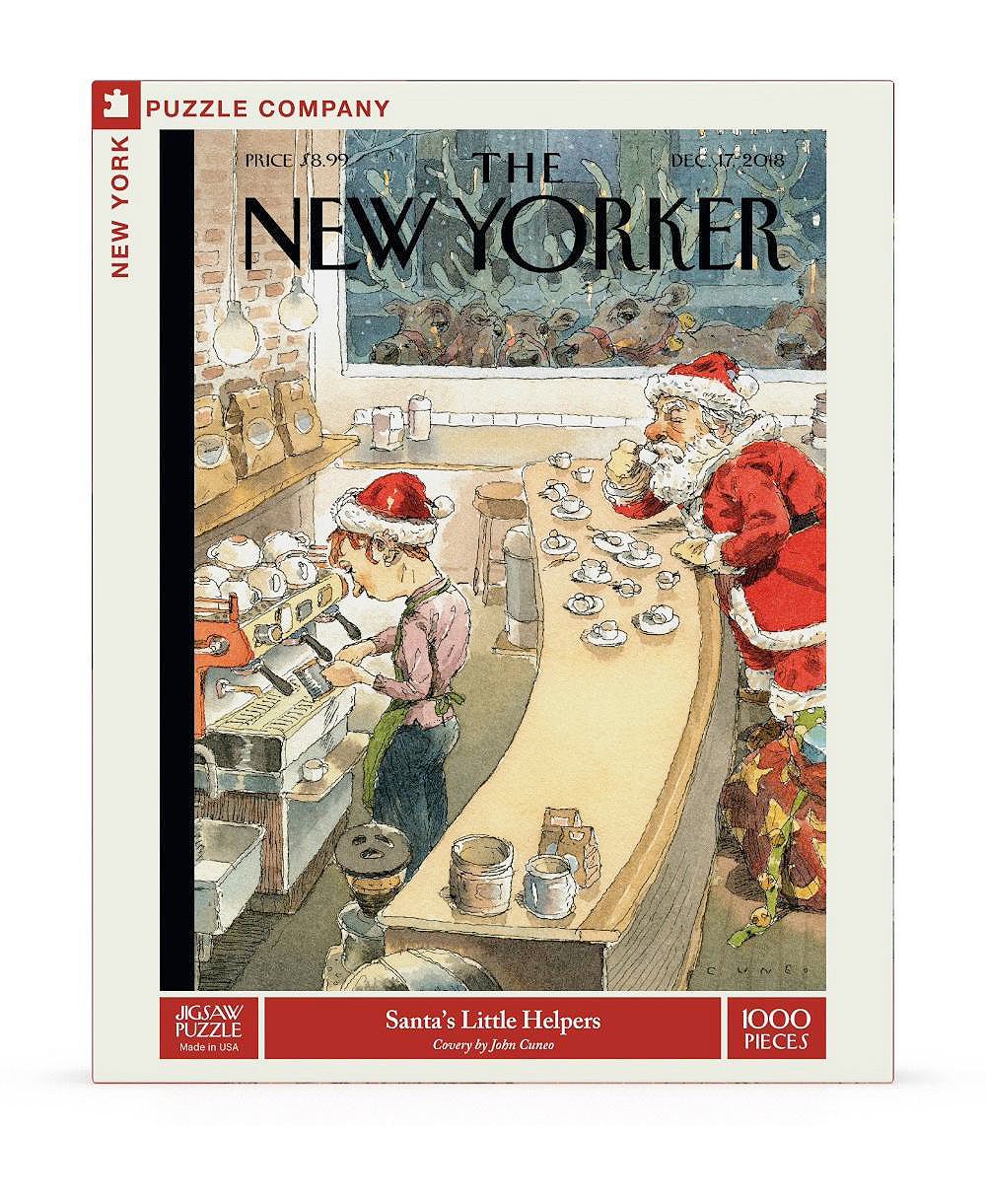 New York Puzzle Company Пазл "Помощники Санта-Клауса", 1000 деталей