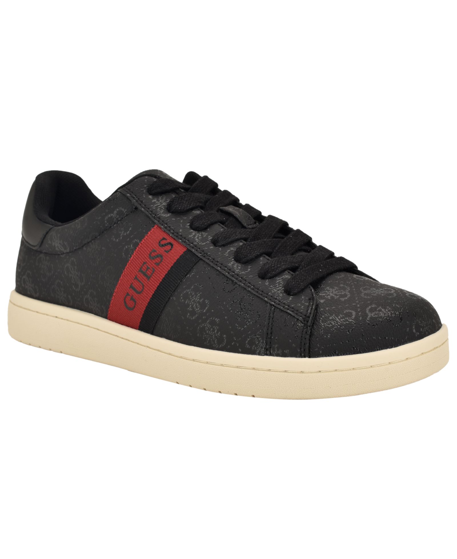 GUESS Men's Lawrenzz Branded Lace-Up Casual Sneakers