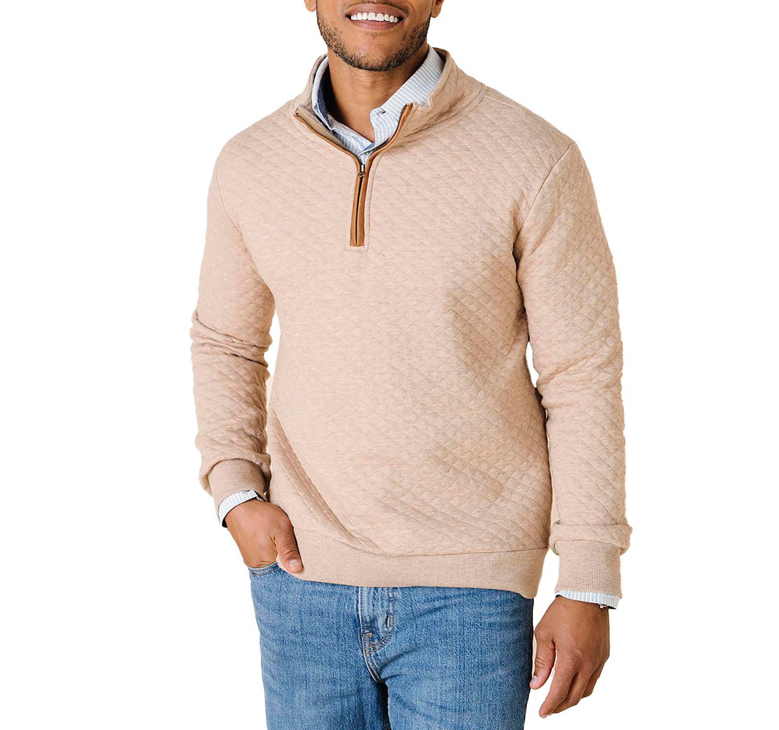 Мужской джемпер Hope & Henry Quilted Half Zip Pullover