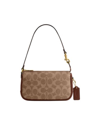 COACH сумка через плечо Plaza Mini Signature Canvas Slim
