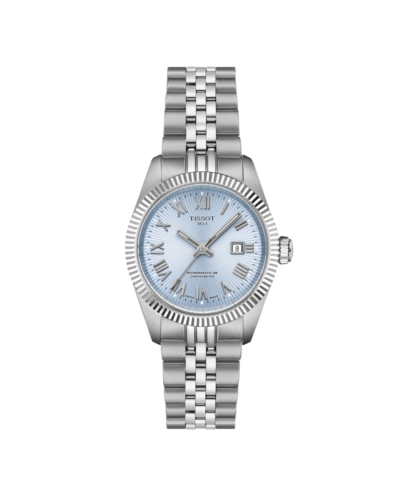 Tissot Men's Ballade Power Gray Stainless Steel Bracelet Watch, 30mm