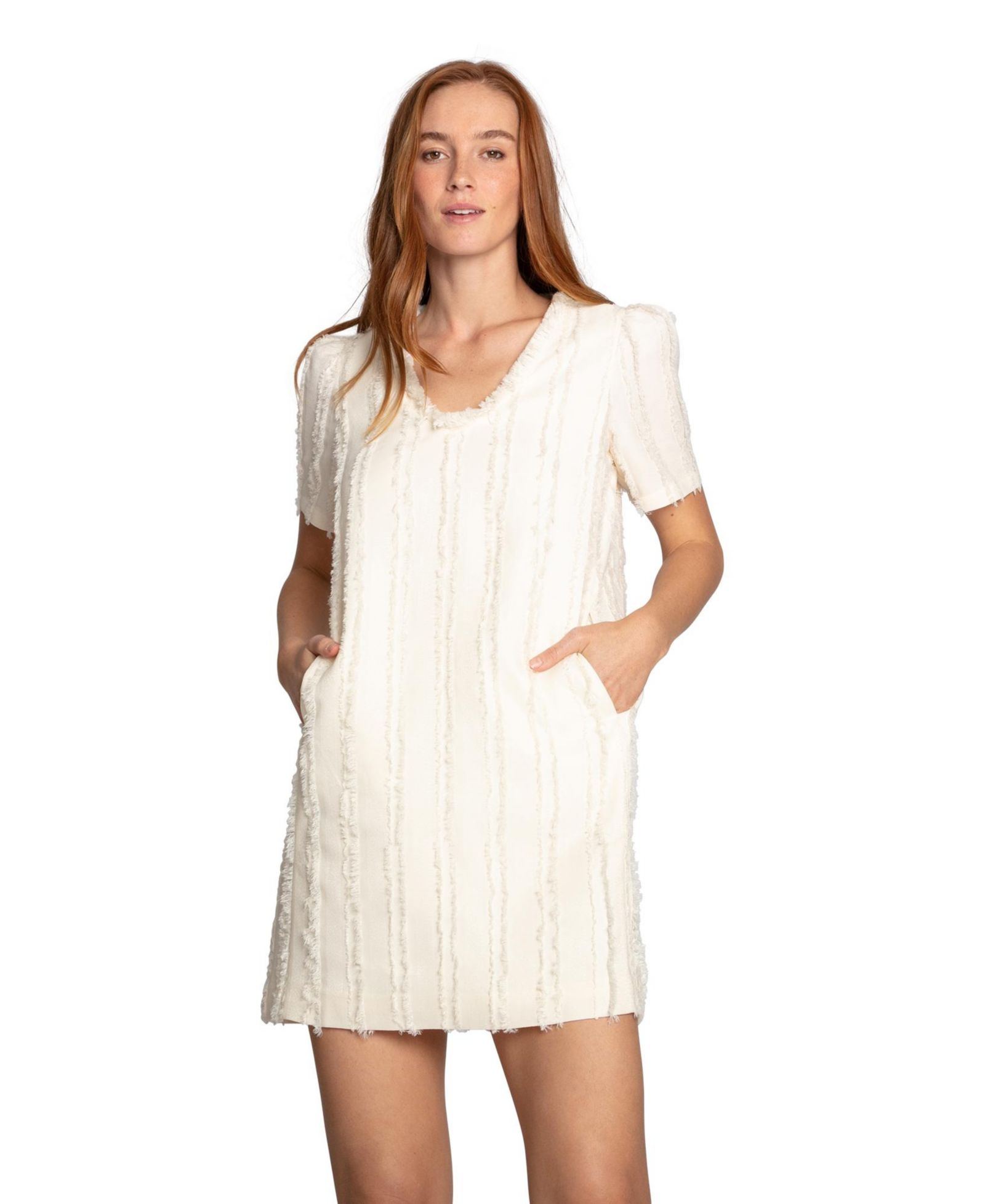 Belle & Bloom Solana Boho Fringe Mini Shift Dress