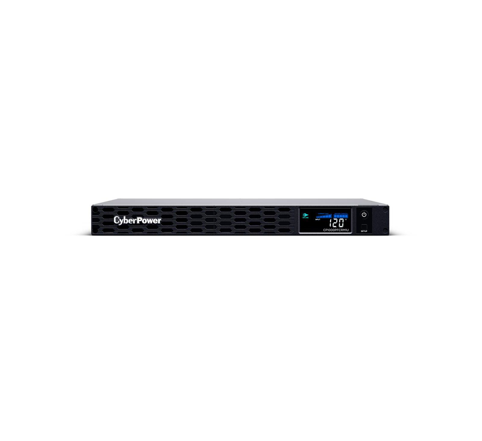 CyberPower CP1000PFCRM1U 1000VA/600W PFC Sinewave LCD Rackmount UPS System