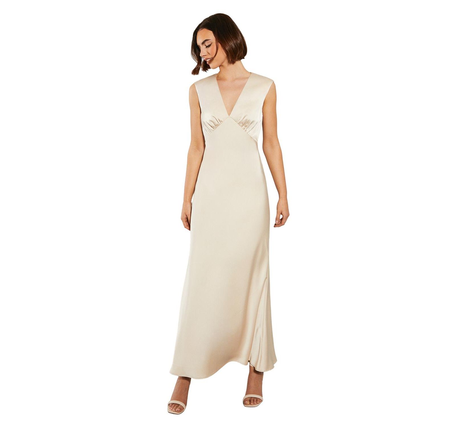 Oasis Women's Satin Bridesmaid Dress