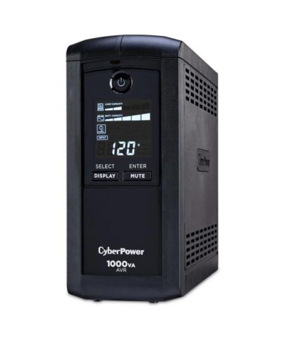 ИБП CyberPower 1000VA/600W для компьютера с LCD-дисплеем, 9 разъемов, USB и Serial