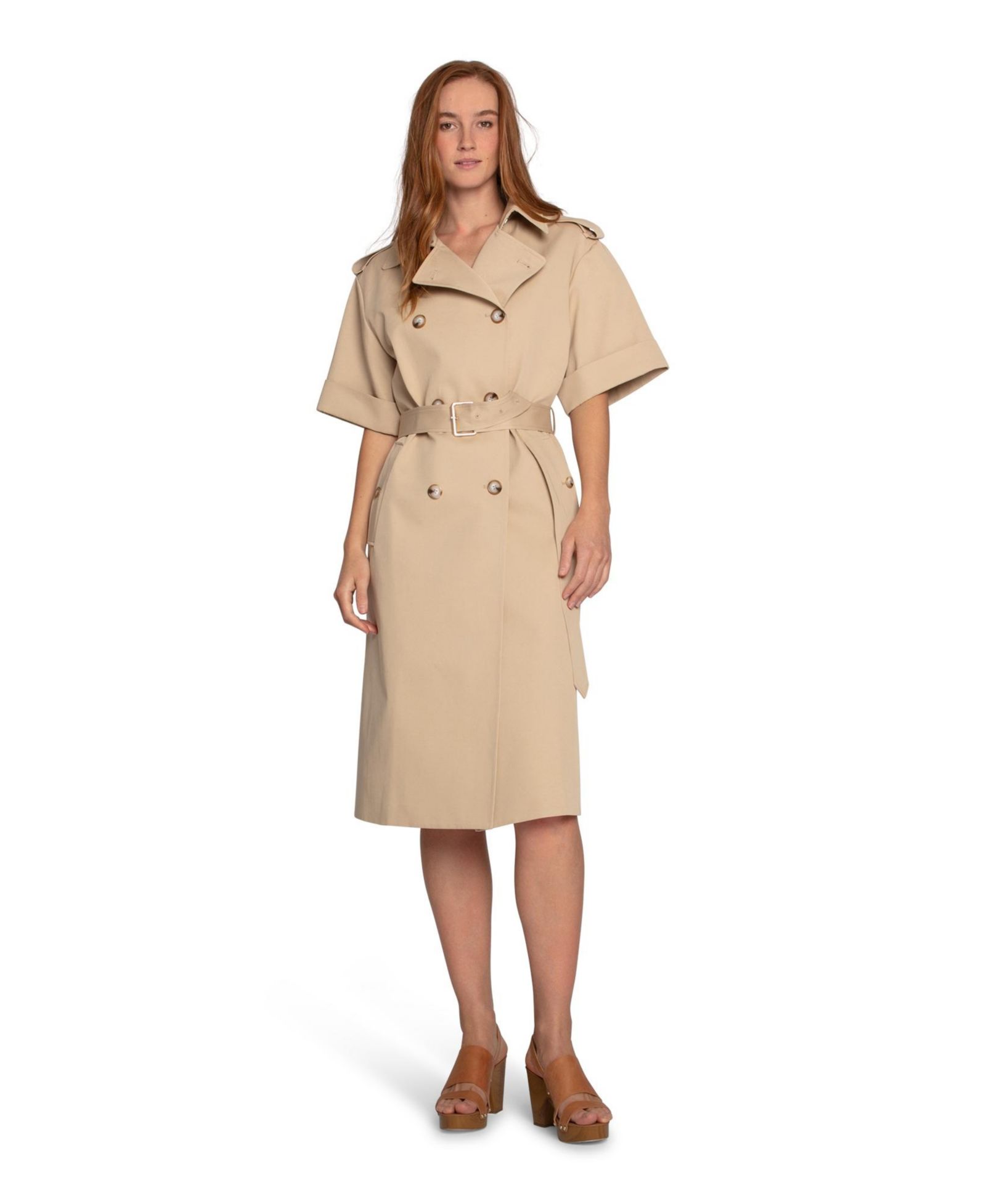 Женское платье Belle & Bloom Dust and Daring Short Sleeve Trench Style Dress