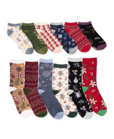 Женские носки Muk Luks 12 Days of Christmas