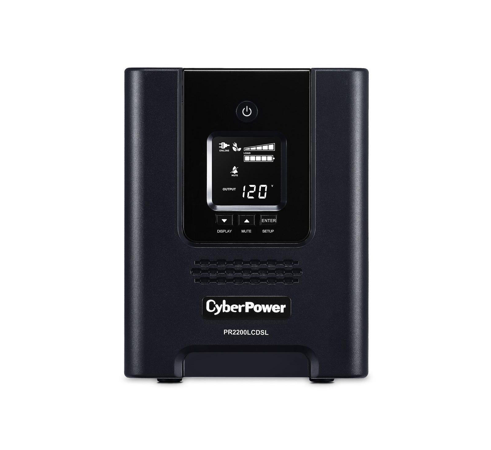 ИБП CyberPower PR2200LCDSL 2070 VA/1980W Smart App Sinewave Mini-Tower UPS