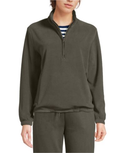 Женская флисовая кофта Lands' End Petite Anyweather RainDefense Quarter Zip Pullover