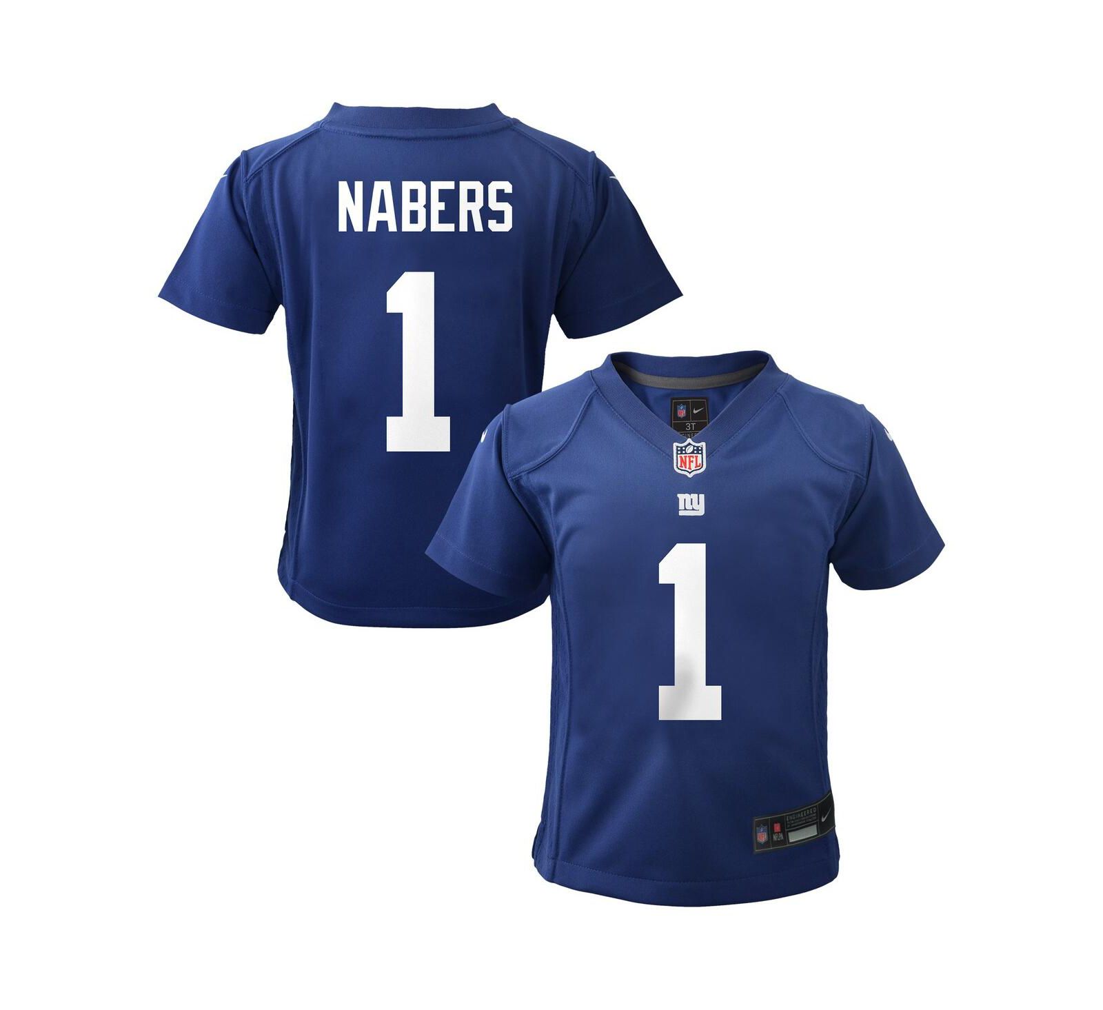 Nike детский джерси Malik Nabers Royal New York Giants Game