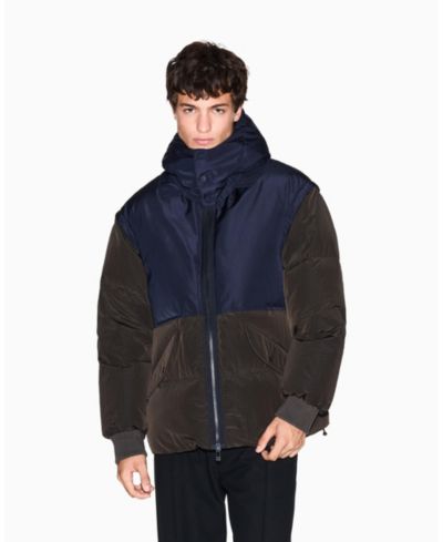 A|X Armani Exchange Мужской пуховик Color Block с капюшоном