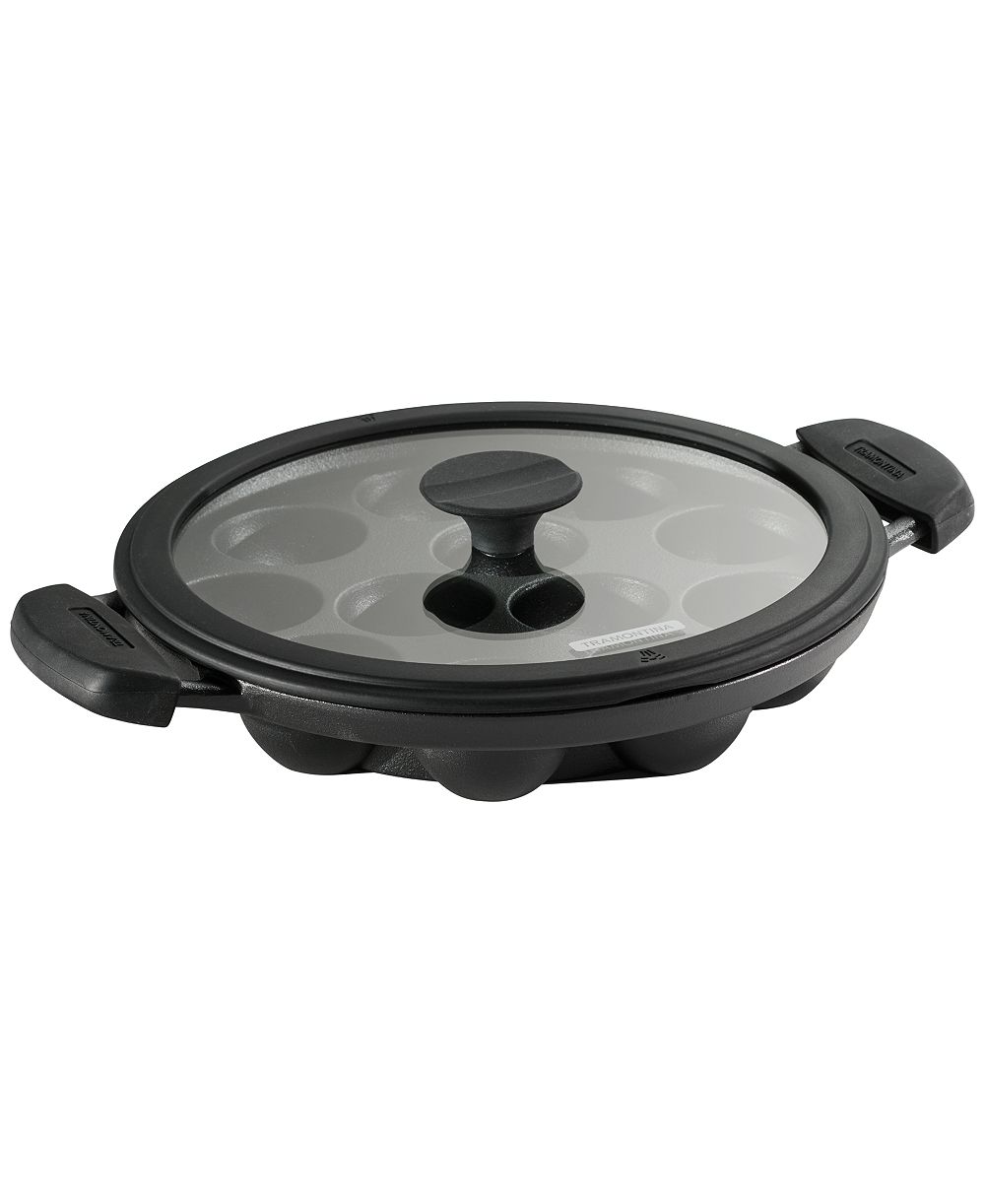 Tramontina Utsava Pre-Seasoned Cast Iron Paniyarakkal with Lid