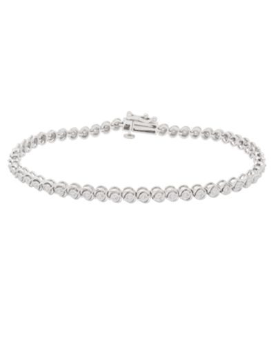 Браслет с бриллиантом Macy's (1/2 ct. t.w.) из стерлингового серебра