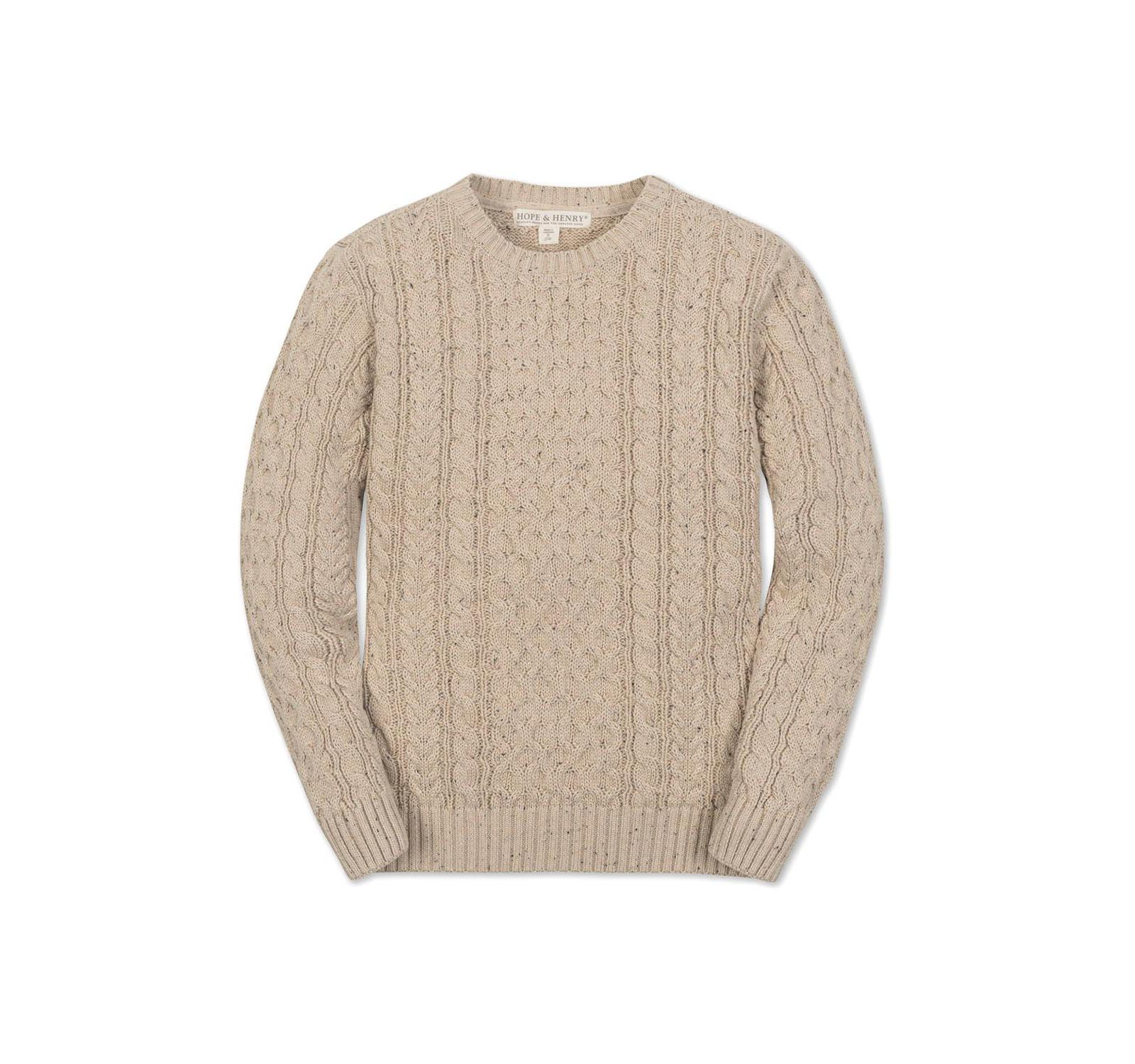 Свитер Hope & Henry Boys Organic Long Sleeve Fisherman Cable Pullover