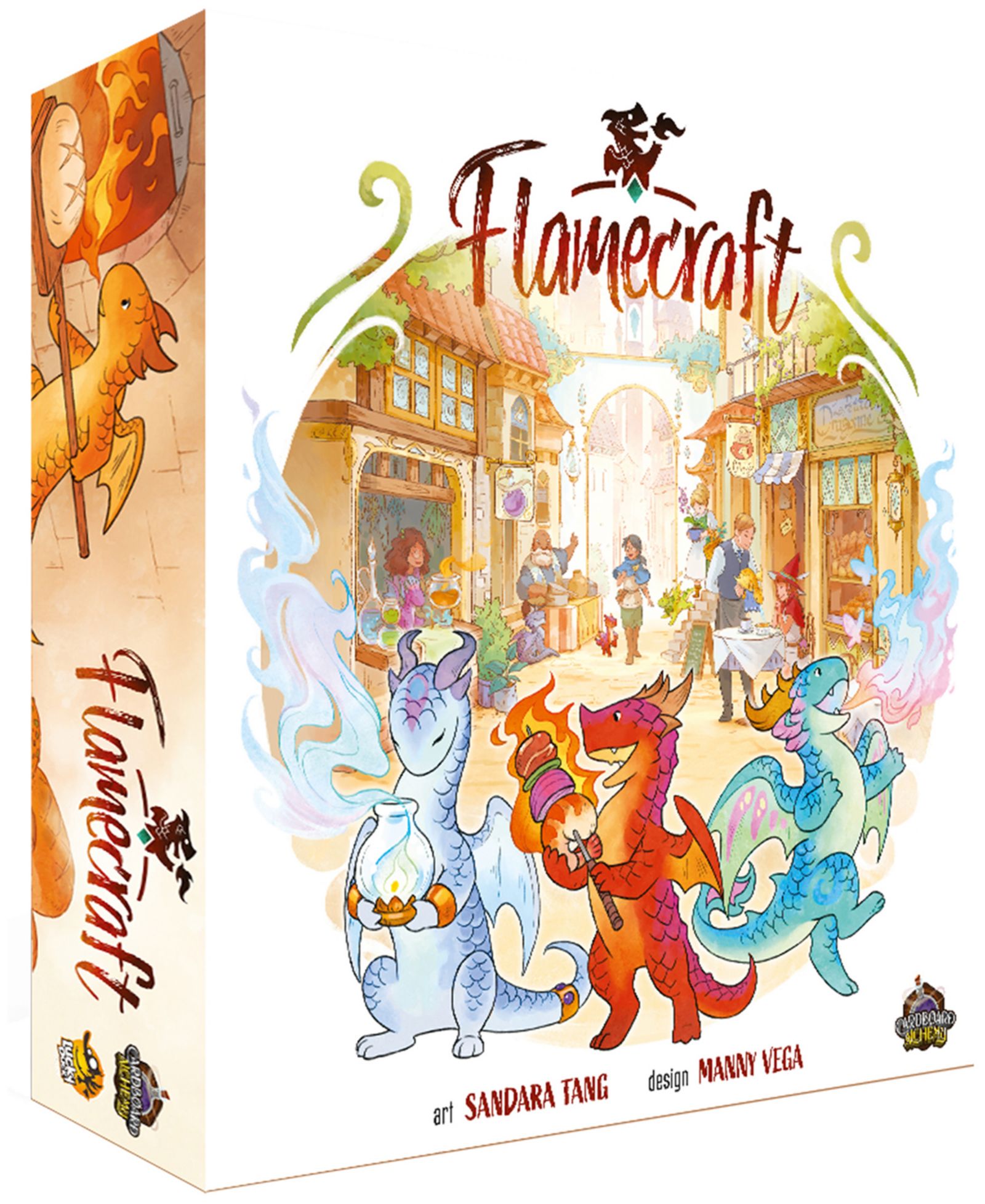 Lucky Duck Games настольная игра Flamecraft Dragon Placement
