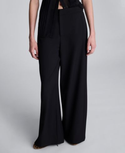 Женские брюки Kenneth Cole Side Pleated Wide Leg High Rise