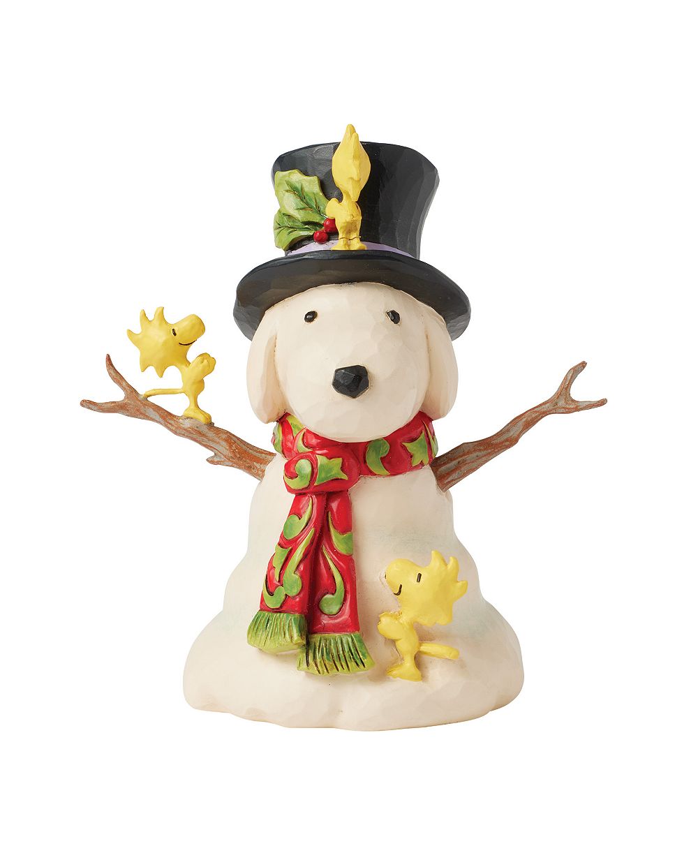 Фигурка Вудстока из серии Peanuts, строящего Снупи