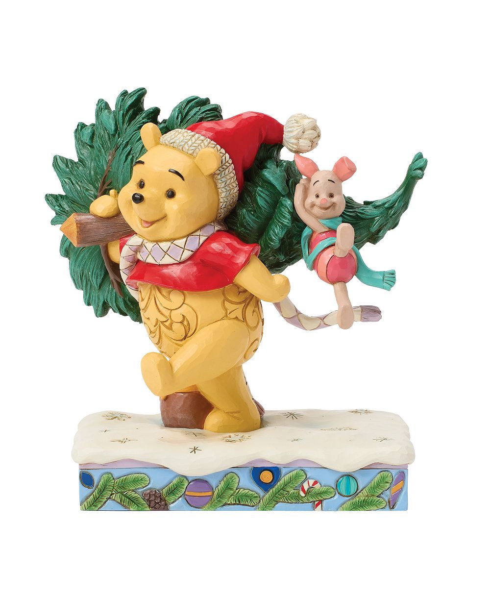 Фигурка Jim Shore Disney Traditions Pooh с рождественской елкой
