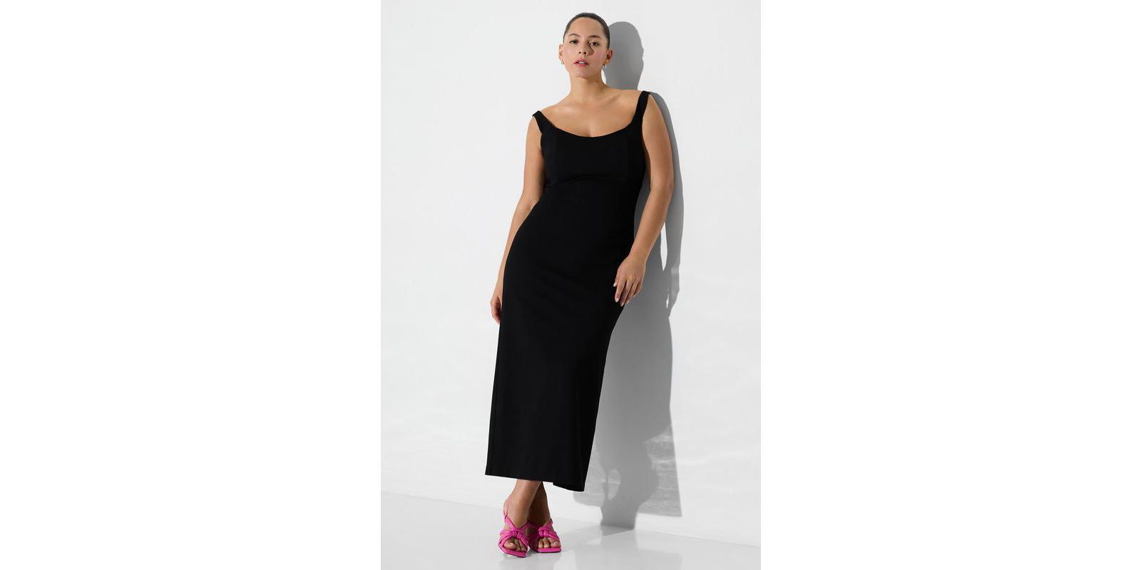 Женское платье Marcella Eliana Sleeveless Off-Shoulder Boat-Neck Back-Slit Fitted Midi
