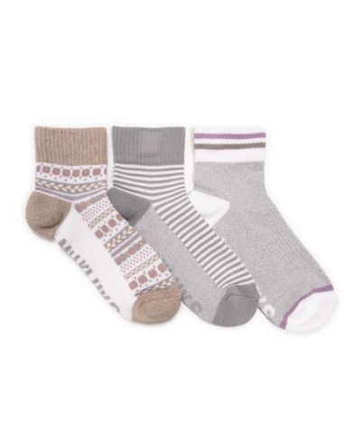 Женские носки MUK LUKS, набор из 3 пар, хлопок, Quarter Crew