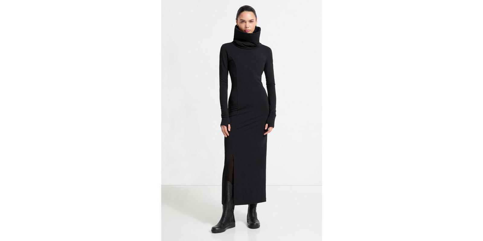 Marcella Women's Lisa Oversized-Collar Thumbhole Long-Sleeve Sweatshirt Dress