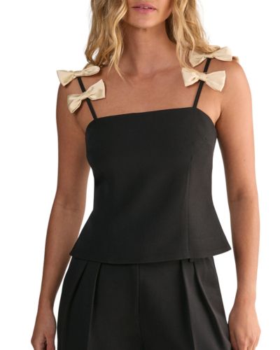 Nasty Gal Women's Contrast Bow Tailored Top
