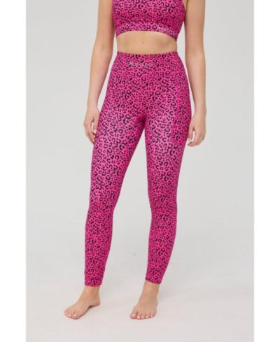 OOSC Женские леггинсы с бесконечной высокой талией - Pink Leopard