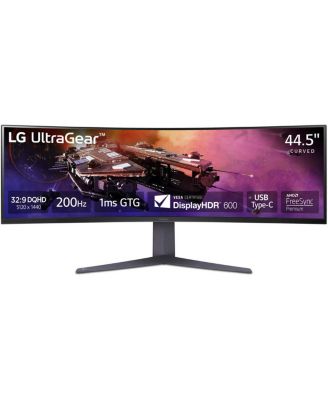 Игровой монитор LG UltraGear 45GR75DC-B 44,5" UltraWide Dual QHD 200Hz изогнутый VA LCD HDR