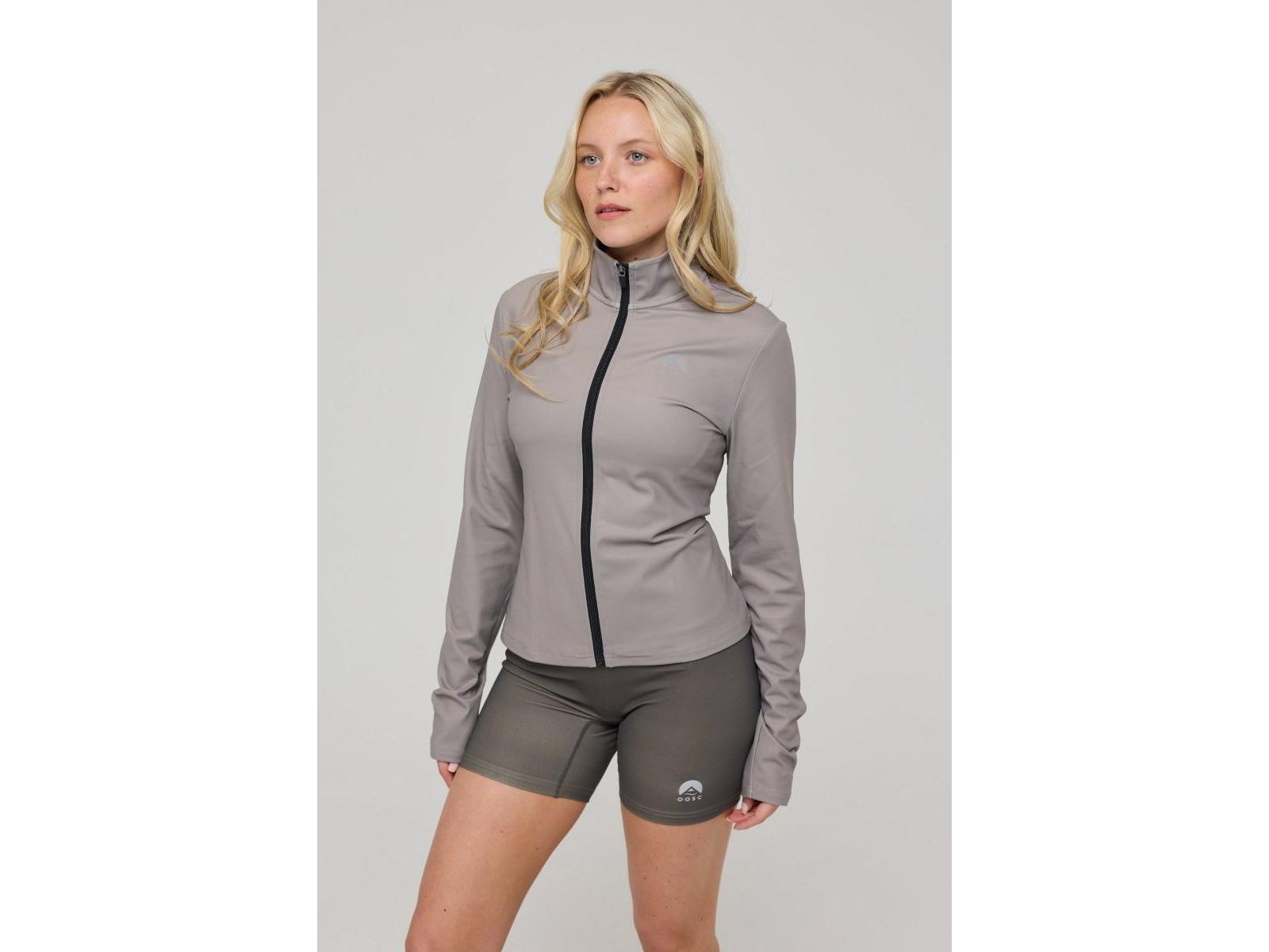OOSC Infinite Cropped Zipped Jacket - Khaki