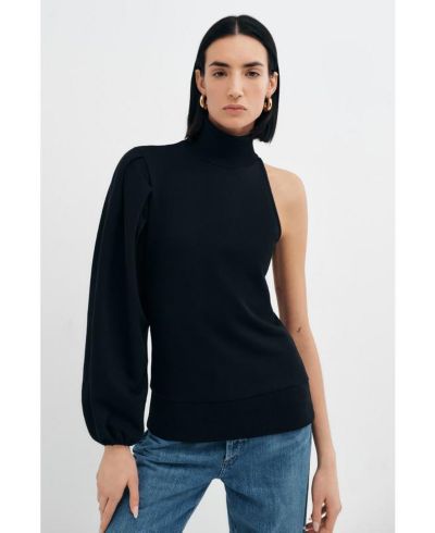 Женский свитшот Marcella Women's Rhett One Voluminous Sleeve Asymmetric Casual Sweatshirt