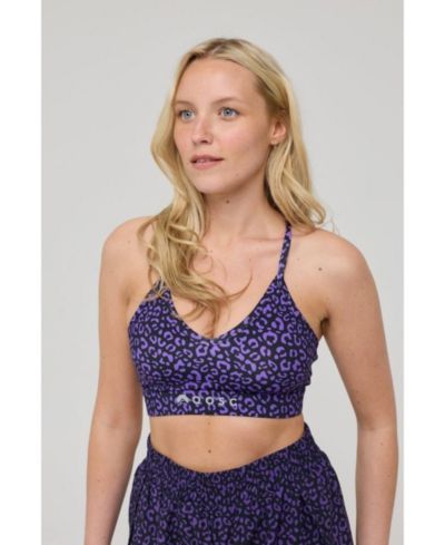 Женский спортивный бюстгальтер OOSC Infinite Sports Bra, Purple Leopard