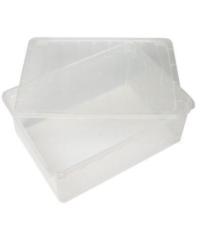 Basicwise Plastic Storage Container, Shoe box