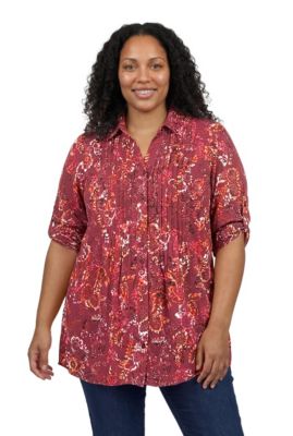 Deep claret batik