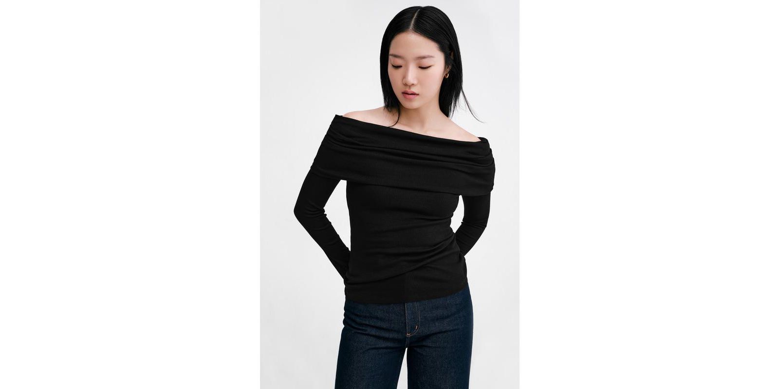 Женский топ Marcella Bennett Off-Shoulder Bardot Ribbed-Jersey