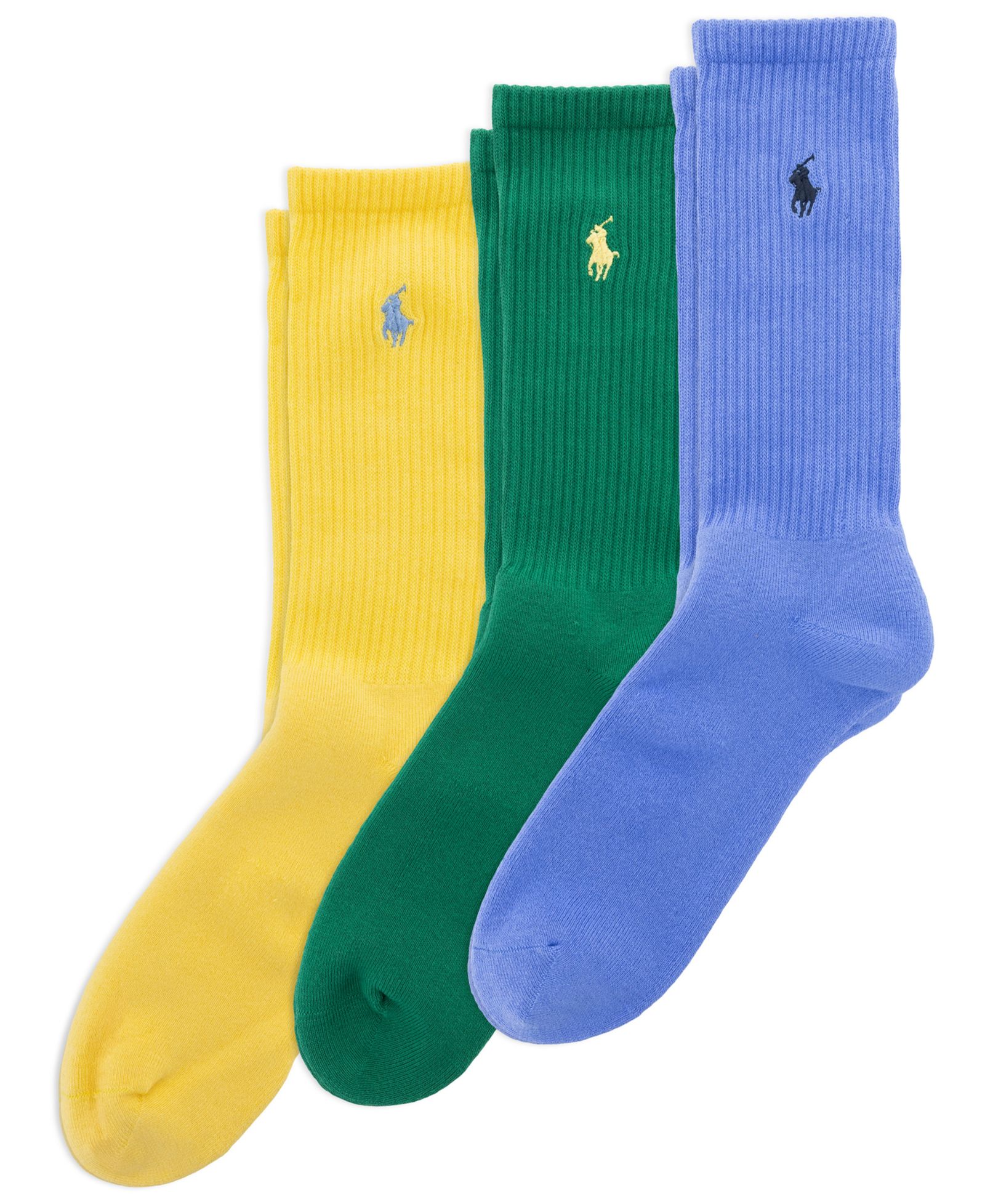 Мужские хлопковые носки Polo Ralph Lauren Ribbed Cushion, 3 шт