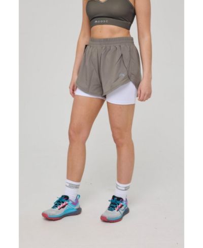 OOSC шорты для бега Women's Elite 2 in 1 - Khaki